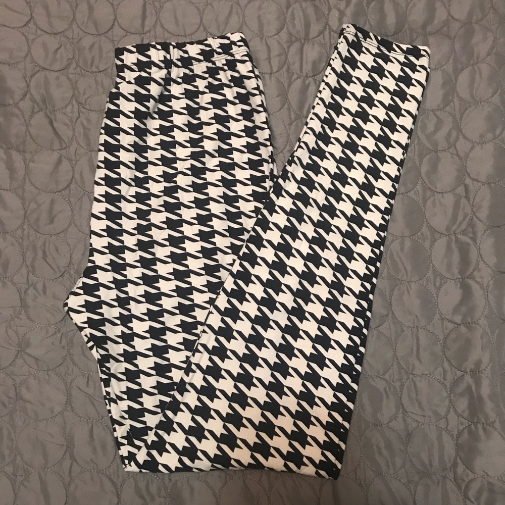 EUC Houndstooth Print Soft Legging O/S